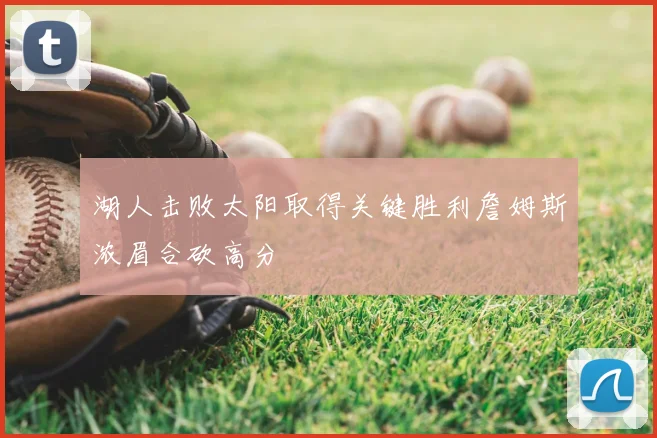 湖人击败太阳取得关键胜利詹姆斯浓眉合砍高分