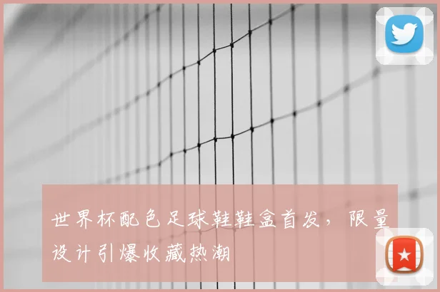 世界杯配色足球鞋鞋盒首发,限量设计引爆收藏热潮