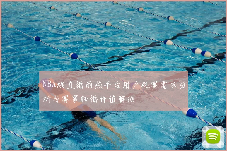 NBA线直播雨燕平台用户观赛需求分析与赛事转播价值解读